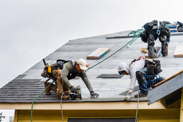 Professional Gutter Installation technician working in Ipswich, SD